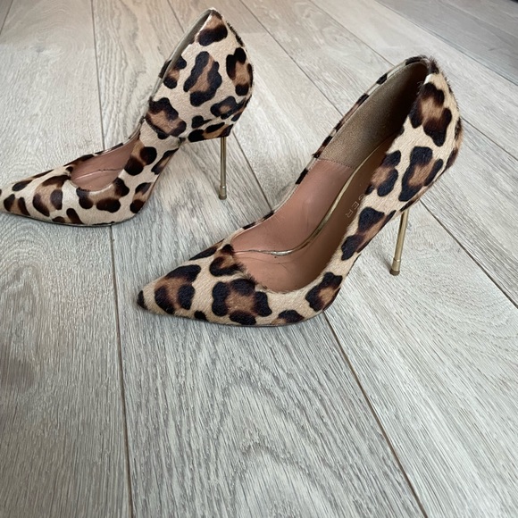 £295 KURT GEIGER ELINDA LEOPARD ANIMAL PRINT CIGARETTE HEELS STILETTO size5 37 - Picture 3 of 4
